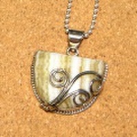 シルバー925 イエローアゲート ハンドメイドペンダントトップ ST-324