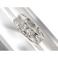 シルバー925 透かし柄ピンキーリング　　　　　　　 1-2032