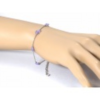 スワロフスキー・バタフライ(バイオレット)のブレスレット