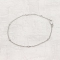 ダイヤモンド 0.07ct ブレスレット 18KWGホワイトゴールド (262333)