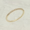 ダイヤモンド ハーフエタニティ 0.10ct リング・指輪 9,10,11号 K18YG/WG/PG・K10YG/WG/PG・ゴールド (264006-020)