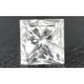 ダイヤモンド ルース 0.318ct, Gカラー, SI-1, プリンセスカット, 中央宝石研究所