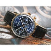 ツェッペリン ZEPPELIN 腕時計 7039-3 ヒンデンブルク クォーツ 36mm レザーベルト