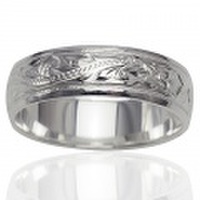 ハワイアンジュエリー / スクロールリング(6mm)