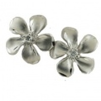 ハワイアンジュエリー 14Kピアス プルメリアダイヤモンドピアス