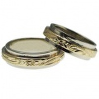 ハワイアンジュエリー 14金2トーンフラット オーダーメイド6mmリング お得なペア特価セット！