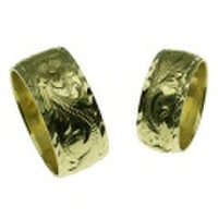 ハワイアンジュエリー 14金バレル オーダーメイドリング お得なペア特価セット！