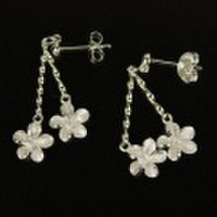 ハワイアンジュエリー プルメリアピアス シルバー/シルバーピアス ハワインアクセサリー