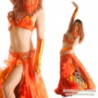 ベリーダンス 衣装に！ キラキラ光沢 無地 アームアクセサリー グローブセット（38258）