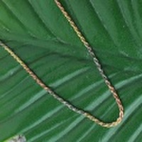 ペンダントチェーン　シルバー3色ロープチェーン40cm/Hawaiianjewely