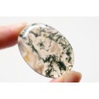 モスアゲート【9】　天然石ルース・カボション（32.5×22.5mm）