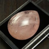 モルガナイト　AAA　ルース　タンブル【ブラジル産】【約17.5g】【ペアシェイプカット】天然石｜パワーストーン｜ピンクアクアマリン｜べリル｜ドロップカット｜ペアシェイプ｜カボション｜素材｜タンブル｜e0307