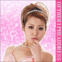 ラインストーンヘアカチューシャ（ダイヤ）【メール便可】