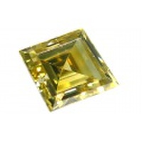ロゼンジ・ステップ・カット イエローダイヤモンド ルース 0.161ct VS-2 【菱形のファンシーシェイプダイヤモンド】
