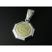 家紋ペンダント・八角・大・ゴールドエンブレム・竹コース