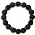 黒四神守護梵字ブレスレット【マットオニキス】