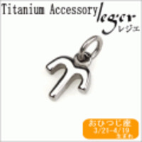 純チタンペンダントトップ　星座mini(おひつじ座) T225