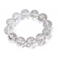 珍品!限定！パイライトインクォーツSAの19.1〜20.6mmブレスレット inq【天然石・パワーストーン】