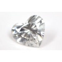 天然ダイヤモンド ルース(裸石) 0.100ct, Fカラー, SI-1, ハートシェイプ 【 中央宝石研究所ソーティング袋付 】 【 送料無料 】