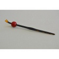 本鼈甲漆朱玉簪　かんざし　べっ甲かんざし　未使用品