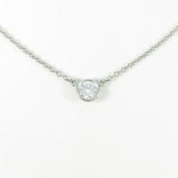 ティファニー バイザヤード ネックレス 0．19ct・F・VS1・3EXCELLENT