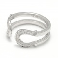 Safari8月号掲載 SYMPATHY OF SOUL（シンパシーオブソウル）　Double Horseshoe Ring - Silver w/CZ（ダブルホースシューリング - シルバー w/CZ）