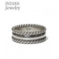 INDIAN JEWELRY ワイヤーワークを施したナバホ族アーティストの作品『NAVAJO SILVER RING』【アメカジ・ネイティブ】IJ-098