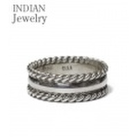 INDIAN JEWELRY ワイヤーワークを施したナバホ族アーティストの作品『NAVAJO SILVER RING』【アメカジ・ネイティブ】IJ-098