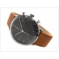 ユンハンス JUNGHANS 腕時計 027/4501.01 機械式自動巻 レザーベルト クロノスコープ