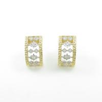 K18YG／K18WG ダイヤモンドピアス