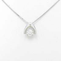 【新品】プラチナダイヤモンドネックレス 0．318ct・G・SI2・GOOD10％引き