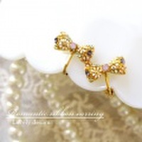 イヤリング【送料無料】大人可愛いリボンイヤリング　ハートイヤリング　リボンピアス　ハートピアス　大人可愛いハートイヤリング　大人可愛いリボンイヤリング　キラキラ　上品イヤリング　イヤリング　リボン　ハート