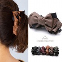 バナナクリップ　レザー　リボン　フェイクレザー　バナナクリップ　上品　ヘアアクセサリー　デイリー　ヘアアクセサリー　ヘアクリップ　バナナクリップ　プレゼント　シンプル　大人可愛い　バナナクリップ　ヘアクリップ　ヘアアクセサリー　ヘアアクセ　オフィス