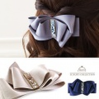 バレッタ　リボン　ヘアアクセサリー　上品　大人可愛い　リボン　バレッタ　ヘアアクセ　トレンド　プレゼント　リボン　シンプル