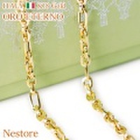 【ORO ETERNO】18K 18金 ブレスレット ユニセックス メンズ K18 イエローゴールド 20cm Nestore（ネストレ)（BA3019）ゴールドジュエリー イタリアンジュエリー 【ギフト】【送料無料】【参考小売価格150,000円】