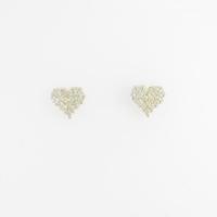 【リメイク】K18YG ハート ダイヤモンドピアス