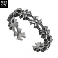 クロスフローリー ライン リング シルバー アクセサリー クロス 指輪 [シルバーリング]