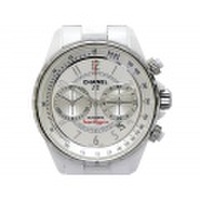 【CHANEL シャネル】J12 スーパーレッジェーラ H3410 クロノグラフ 白セラミック 自動巻 デイト メンズ 10010-0
