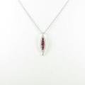 K18WG ルビーネックレス