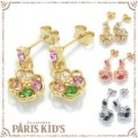 キラキラ カラー フローラル ピアス パリスキッズ本店 原宿 pariskid’s 公式 通販 安い ymgir