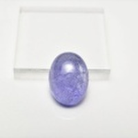 タンザナイト　AAAA　ルース　タンブル【約2.9g(14.5cｔ)】天然石｜パワーストーン｜タンザナイト｜ゆうれん石｜ブルーゾイサイト｜カボション｜素材｜タンブル｜e0129