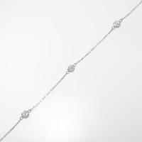 K18WG ダイヤモンドブレスレット