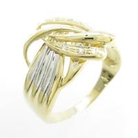 K18YG／PT ダイヤモンドリング