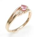 K18PG ピンクサファイヤリング