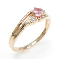 K18PG ピンクサファイヤリング