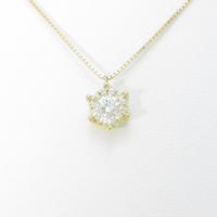 【新品】K18YG ダイヤモンドネックレス 0．270ct・G・SI1・GOOD40％引き