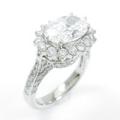 プラチナダイヤモンドリング 2．050ct・E・I1・オーバルカット