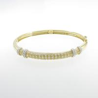 K18YG／K18WG ダイヤモンドバングル