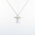 K18YG クロス ダイヤモンドネックレス