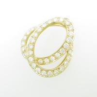 750YG ダイヤモンドブローチ10％引き
